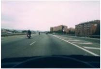 Los conductores de las motocic