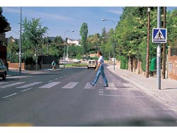 Si usted es peatn y cruza una