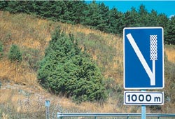 Qu le indica al conductor es