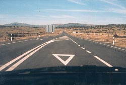 Si usted observa, en un carril