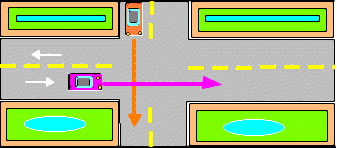 Al llegar a una interseccin s