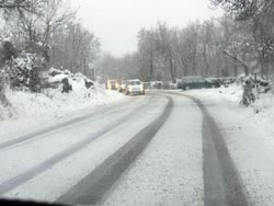La distancia de frenado con la