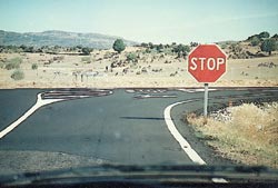 La se�al de STOP que se observ