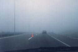 Circulando con su turismo en u