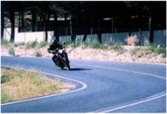 El conductor de la motocicleta