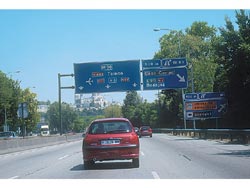 En la autov�a que se observa e