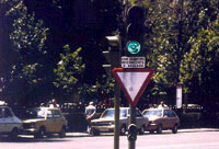 A la vista de la sealizacin 