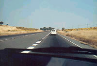 El carril por el que Ud. circu