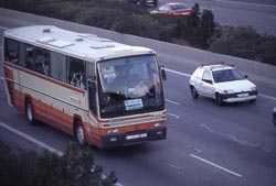 Conduciendo un autobs, si ust