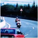 El conductor de la motocicleta